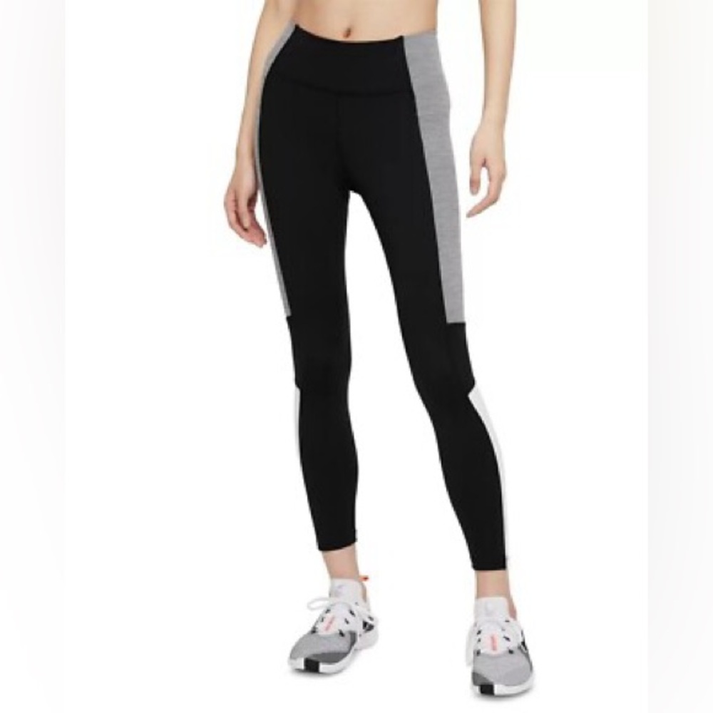 Victoria's Secret Black and Gray Panel Leggings